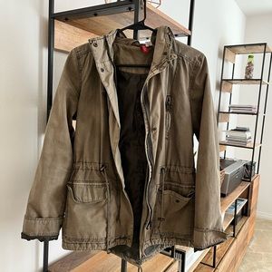Divided Olive Utility Jacket